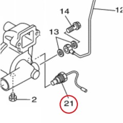 Yamaha Hydradrive Thermo-switch - 6TA-82560-00